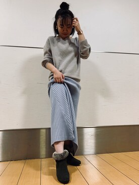 「water massage（ウォーターマッサージ）のアイテム」を使った、卑弥呼　新宿京王百貨店さん（レディース・155cm）の冬コーディネート