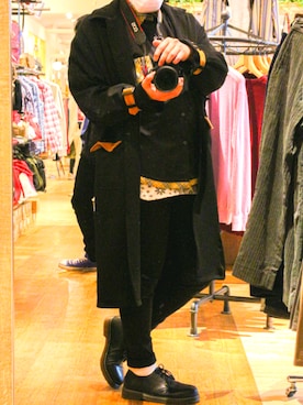 「JUNRED（ジュンレッド）のアイテム（その他シューズ）」を使った、Yuu さん（メンズ・174cm）の春コーディネート