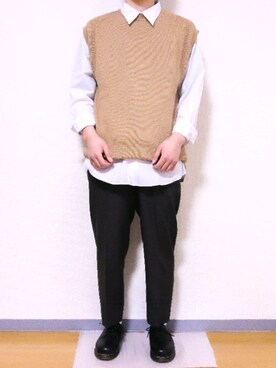 「JUNRED（ジュンレッド）のアイテム（その他シューズ）」を使った、Yuu さん（メンズ・174cm）の春コーディネート