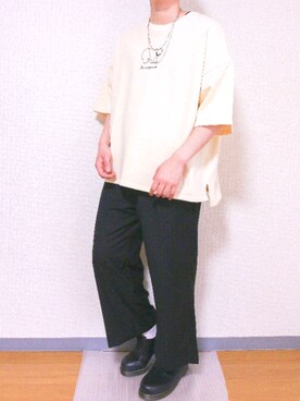 「JUNRED（ジュンレッド）のアイテム（その他シューズ）」を使った、Yuu さん（メンズ・174cm）の春コーディネート