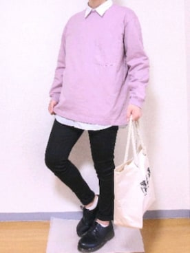 「JUNRED（ジュンレッド）のアイテム（その他シューズ）」を使った、Yuu さん（メンズ・174cm）の春コーディネート