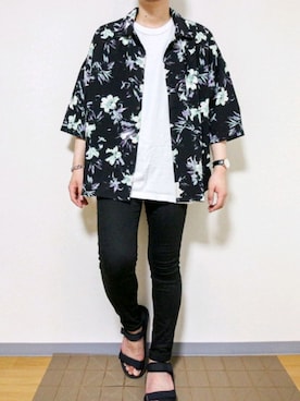 「CASPER JOHN」｜「アイテム（アナログ腕時計）」を使った、Yuu さん（メンズ・174cm）の夏コーディネート