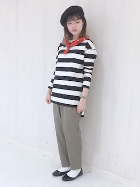 「チュニック」｜「アイテム（財布/小物）」を使った、hikaruさん（レディース・161cm）の冬コーディネート