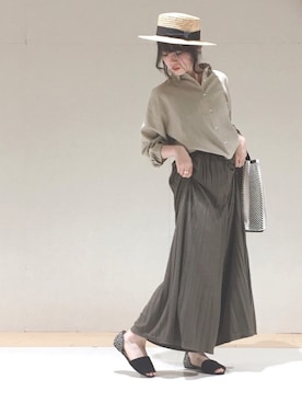 「平成最後のWEARISTAセンバツ」｜「アイテム（帽子）」を使った、hikaruさん（レディース・161cm）の春コーディネート
