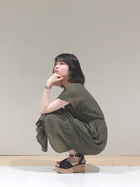 「平成最後のWEARISTAセンバツ」｜「アイテム（ワンピース/ドレス）」を使った、hikaruさん（レディース・161cm）の春コーディネート