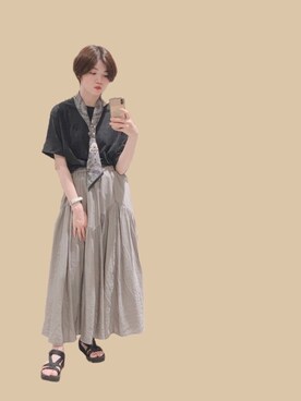 hikaruさん（レディース・161cm）の夏コーディネート