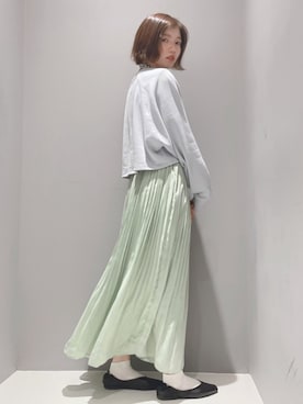 「春めきシューズ」｜「アイテム（その他）」を使った、hikaruさん（レディース・160cm）の冬コーディネート