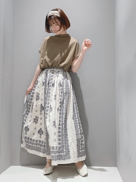 「エスニック」｜「アイテム（その他）」を使った、hikaruさん（レディース・160cm）の春コーディネート