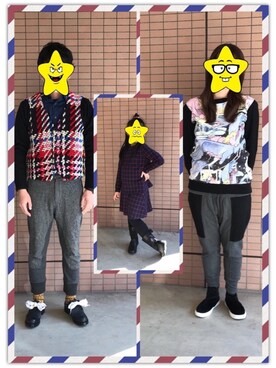 島鳥烏さん（レディース・167cm）の冬コーディネート