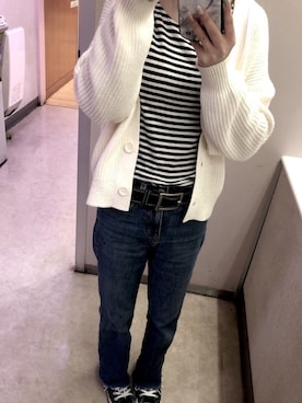 「CONVERSE（コンバース）のconverse コンバース ALL STAR HI オールスター ハイ 3206 BLACK(US)（スニーカー）」を使った、ゆかさん（レディース・153cm・20代）の春コーディネート