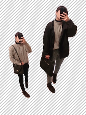 ryo.ko.naさん（レディース・160cm）の冬コーディネート