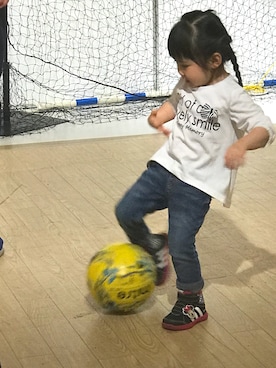 「サッカー」｜kagari.akariさん（キッズ・90cm）の冬コーディネート