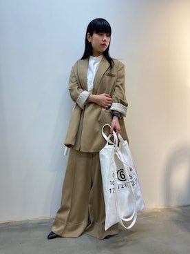 「RITO（リト）のアイテム（ジャケット/アウター）」を使った、ホリユキノさん（レディース・154cm）の春コーディネート