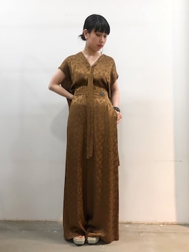 「RITO（リト）のアイテム」を使った、ホリユキノさん（レディース・154cm）の夏コーディネート