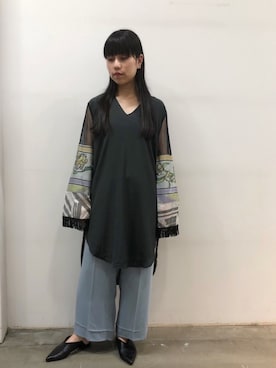 「SASKIA DIEZ（サスキアディッツ）のアイテム（アクセサリー）」を使った、ホリユキノさん（レディース・154cm）の夏コーディネート