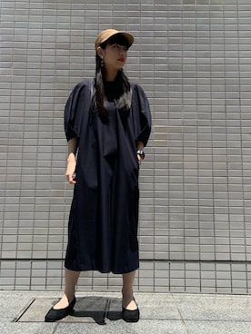 「ENFOLD（エンフォルド）のアイテム」を使った、ホリユキノさん（レディース・154cm）の夏コーディネート