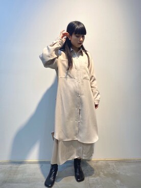 「ラブアンドピース2020」｜「アイテム（ブーツ）」を使った、ホリユキノさん（レディース・154cm）の秋コーディネート