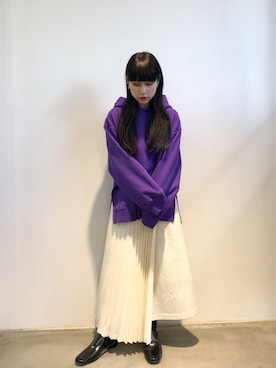 「AKIRANAKA（アキラナカ）のアイテム」を使った、ホリユキノさん（レディース・154cm）の秋コーディネート