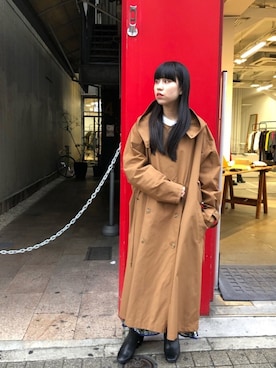 「VACHEMENT（ヴァシュモン）のアイテム（ジャケット/アウター）」を使った、ホリユキノさん（レディース・154cm）の秋コーディネート