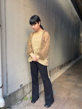 「603（ロクマルサン）のアイテム」を使った、ホリユキノさん（レディース・154cm）の秋コーディネート