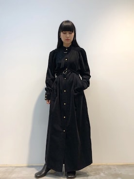 「MM6 Maison Margiela（ｴﾑｴﾑｼｯｸｽ ﾒｿﾞﾝ ﾏﾙｼﾞｪﾗ）のアイテム（ブーツ）」を使った、ホリユキノさん（レディース・154cm）の秋コーディネート