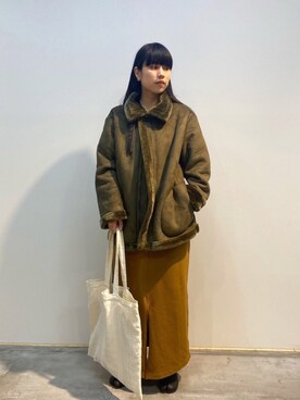 「VACHEMENT（ヴァシュモン）のアイテム（ジャケット/アウター）」を使った、ホリユキノさん（レディース・154cm）の秋コーディネート