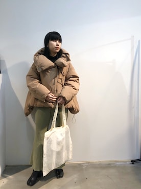「RITO（リト）のアイテム（ジャケット/アウター）」を使った、ホリユキノさん（レディース・154cm）の冬コーディネート