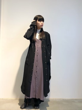 「RITO（リト）のアイテム」を使った、ホリユキノさん（レディース・154cm）の冬コーディネート