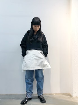 「nagonstans（ナゴンスタンス）のアイテム」を使った、ホリユキノさん（レディース・154cm）の冬コーディネート