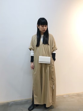 「アイテム（財布）」を使った、ホリユキノさん（レディース・154cm）の冬コーディネート