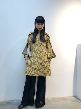 「TOGA PULLA（トーガ　プルラ）のアイテム（ワンピース/ドレス）」を使った、ホリユキノさん（レディース・154cm）の冬コーディネート