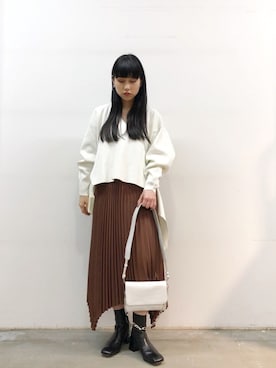 「RITO（リト）のアイテム」を使った、ホリユキノさん（レディース・154cm）の春コーディネート