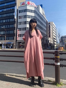 「UNDECORATED（アンデコレイテッド）のアイテム」を使った、ホリユキノさん（レディース・154cm）の春コーディネート