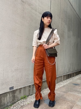 「BIGOTRE（ビゴター）のアイテム」を使った、ホリユキノさん（レディース・154cm）の春コーディネート