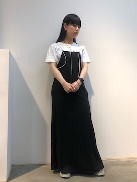 「PONTI（ポンティ）のアイテム」を使った、ホリユキノさん（レディース・154cm）の夏コーディネート
