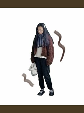 mikotiboさん（レディース・160cm）の冬コーディネート