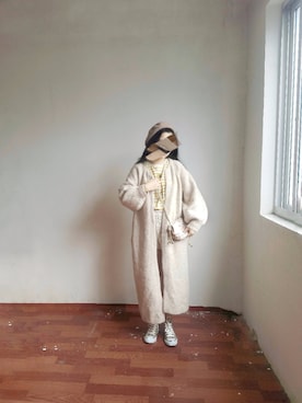 「RUBY AND YOU（ルビーアンドユー）のアイテム（アクセサリー）」を使った、mikotiboさん（レディース・160cm）の冬コーディネート