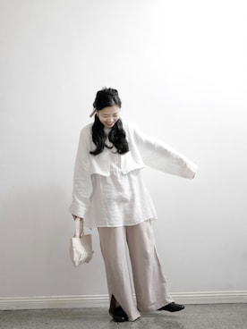 「盐系风格」｜「アイテム（ヘアアクセサリー）」を使った、mikotiboさん（レディース・160cm）の冬コーディネート