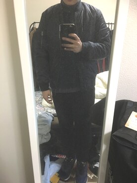 「STUDIOUS SELECT（ステュディオスセレクト）のアイテム（スウェット）」を使った、将軍さん（メンズ・166cm）の冬コーディネート