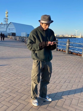 「arth」｜「アイテム（ジャケット/アウター）」を使った、EPさん（メンズ・175cm）の春コーディネート