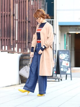 「アイテム（アナログ腕時計）」を使った、kaminさん（レディース・160cm）の冬コーディネート