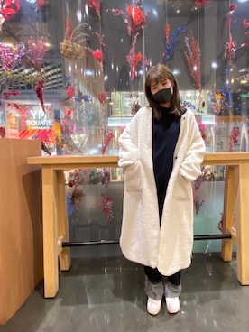 「NERDY（ノルディ）のアイテム」を使った、むこさんさん（レディース・162cm）の冬コーディネート