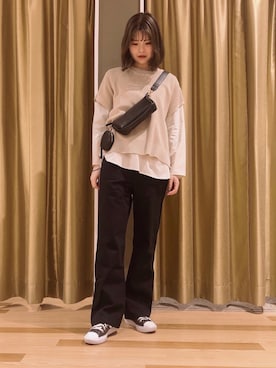 「コインケース」｜むこさんさん（レディース・162cm）の冬コーディネート