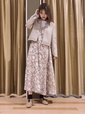 「セットアイテム」｜「アイテム（ブルゾン）」を使った、むこさんさん（レディース・162cm）の春コーディネート