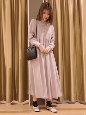 「グレージュ」｜むこさんさん（レディース・162cm）の春コーディネート