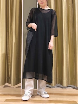 「MELO（メロ）のアイテム」を使った、むこさんさん（レディース・162cm）の春コーディネート