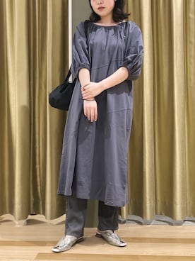 「MELO（メロ）のアイテム」を使った、むこさんさん（レディース・162cm）の春コーディネート