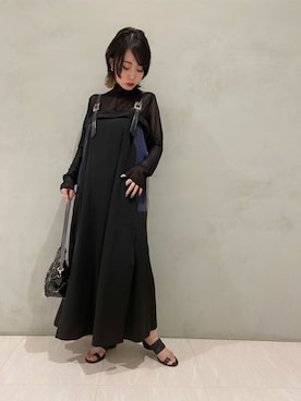 「TOGA PULLA（トーガ　プルラ）のアイテム（ワンピース/ドレス）」を使った、wakamaedaさん（レディース・156cm）の春コーディネート