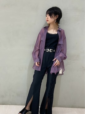 「STUDIOUS（ステュディオス）のアイテム（ブルゾン）」を使った、wakamaedaさん（レディース・156cm）の春コーディネート