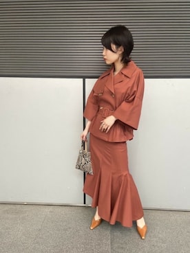 「Ameri（アメリ）のアイテム（パンプス）」を使った、wakamaedaさん（レディース・156cm）の春コーディネート